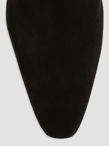 Manolo Blahnik Women's Tolarc 30MM Suede Ankle Boots - Black | Thumbnail 6