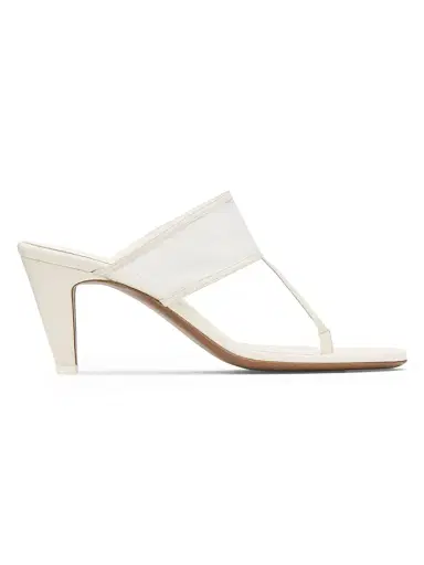 Neous Women's Nostalgic Modernism Vena 65MM Leather Sandals - Cream | Thumbnail 1