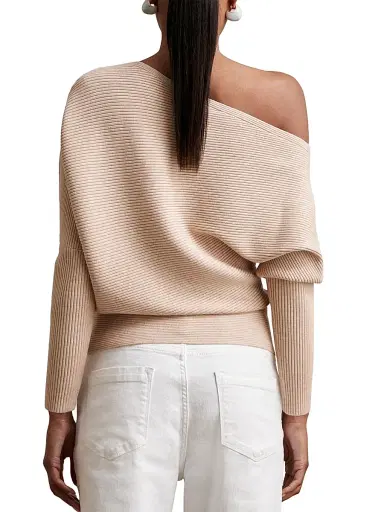 Reiss Women's Lorna Off-the-Shoulder Sweater | Thumbnail 3