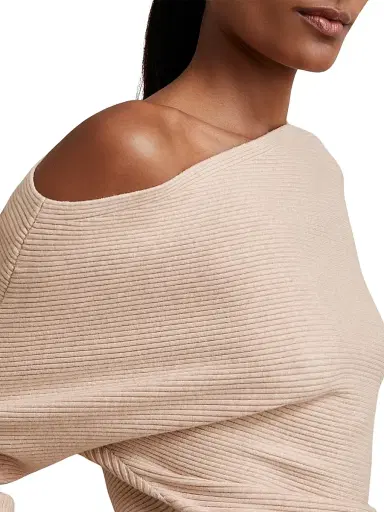 Reiss Women's Lorna Off-the-Shoulder Sweater | Thumbnail 4
