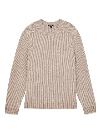 Reiss Men's Crammond Brushed Wool-Blend Sweater - Oatmeal Brown - Size XXL | Thumbnail 1 Reiss Men's Crammond Brushed Wool-Blend Sweater - Oatmeal Brown - Size XXL | Thumbnail 1