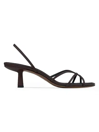 NEOUS Women's Nostalgic Modernism Ibor 55MM Leather Slingback Sandals - Dark Chocolate - Size 10 | Thumbnail 1
