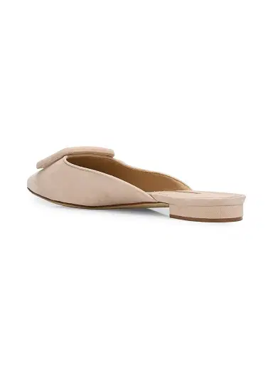 Manolo Blahnik Women's Maysale Suede Flats - Nude - Size 5.5 | Thumbnail 4