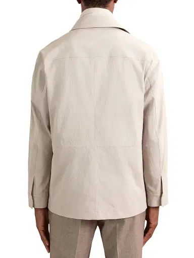 Reiss Men's Bryson Safari Jacket - Stone | Thumbnail 4