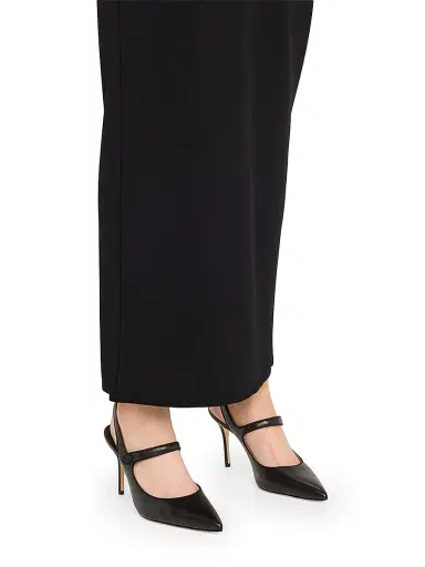 Manolo Blahnik Women's Camparisli 90MM Leather Mary Jane Pumps - Black - Size 11 | Thumbnail 2