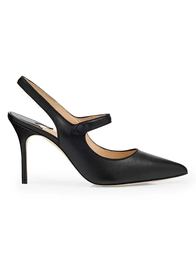 Manolo Blahnik Women's Camparisli 90MM Leather Mary Jane Pumps - Black