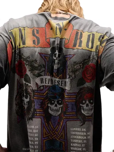 Represent Men's Guns N' Roses Tour Crewneck T-Shirt | Thumbnail 7