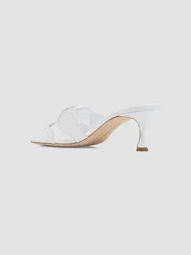 Manolo Blahnik Women's Haribalmu 50MM Leather Sandals - White - Size 12 | Thumbnail 4 Manolo Blahnik Women's Haribalmu 50MM Leather Sandals - White - Size 12 | Thumbnail 4