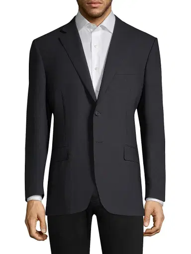 Canali Men's Classic Fit Wool Blazer - Navy | Thumbnail 3