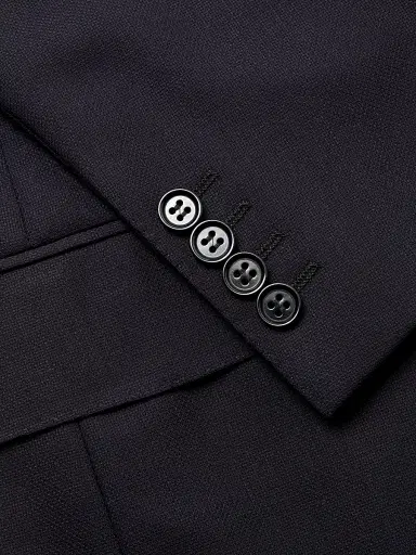 Canali Men's Classic Fit Wool Blazer - Navy | Thumbnail 6