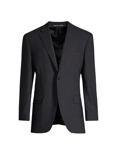 Canali Men's Classic Fit Wool Blazer - Navy | Thumbnail 1