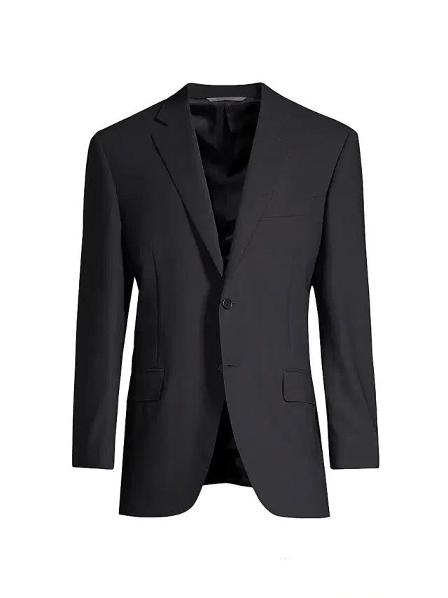 Canali Men's Classic Fit Wool Blazer - Navy