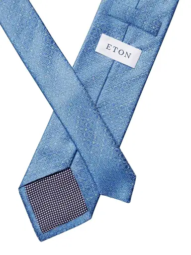 Eton Men's Floral Silk Tie - Blue | Thumbnail 3
