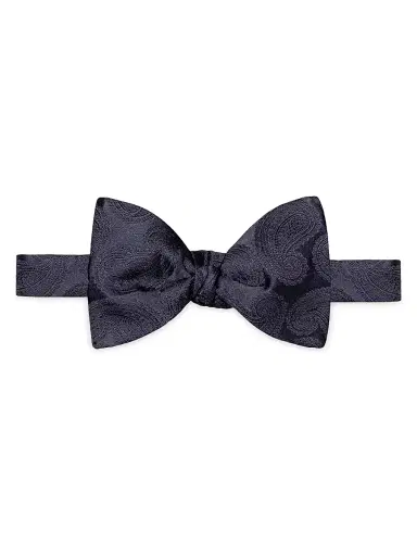 Eton Men's Paisley Silk Bow Tie | Thumbnail 1
