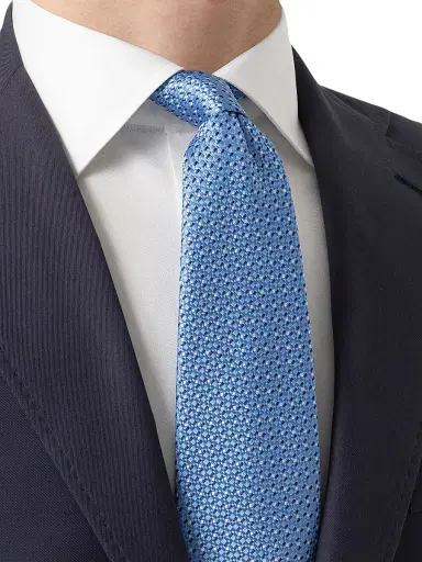 Eton Men's Geometric Silk Tie | Thumbnail 2