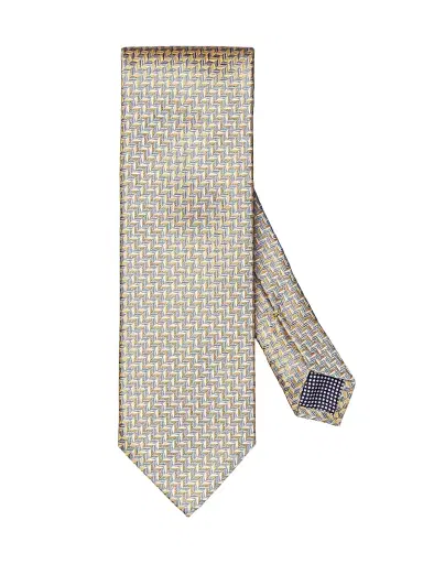 Eton Men's Geometric Woven Silk Tie | Thumbnail 1
