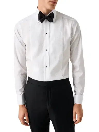 Eton Men's Contemporary-Fit Plissé Bib Formal Shirt - White - Size 18.5 | Thumbnail 2 Eton Men's Contemporary-Fit Plissé Bib Formal Shirt - White - Size 18.5 | Thumbnail 2