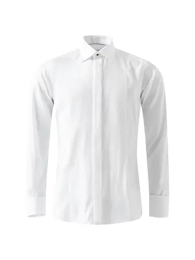 Eton Men's Contemporary-Fit Plissé Bib Formal Shirt - White - Size 18.5 | Thumbnail 4 Eton Men's Contemporary-Fit Plissé Bib Formal Shirt - White - Size 18.5 | Thumbnail 4