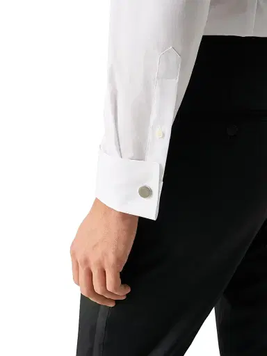 Eton Men's Contemporary-Fit Plissé Bib Formal Shirt - White - Size 18.5 | Thumbnail 6 Eton Men's Contemporary-Fit Plissé Bib Formal Shirt - White - Size 18.5 | Thumbnail 6