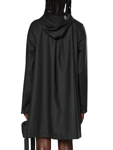 Rains Women's A-Line W Jacket - Black - Size XL | Thumbnail 5