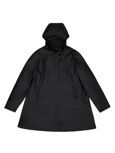 Rains Women's A-Line W Jacket - Black - Size XL | Thumbnail 1