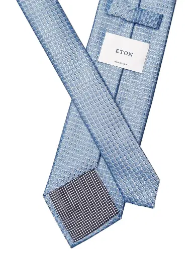 Eton Men's Geometric Silk Tie | Thumbnail 2 Eton Men's Geometric Silk Tie | Thumbnail 2