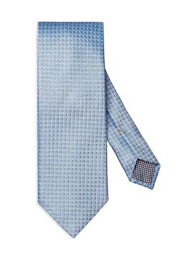 Eton Men's Geometric Silk Tie | Thumbnail 1 Eton Men's Geometric Silk Tie | Thumbnail 1