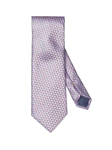 Eton Men's Geometric Woven Silk Tie | Thumbnail 1