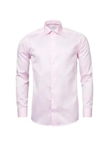 Eton Men's Slim-Fit Twill Dress Shirt - Red - Size 17.5 | Thumbnail 2 Eton Men's Slim-Fit Twill Dress Shirt - Red - Size 17.5 | Thumbnail 2