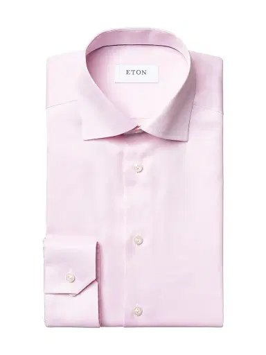 Eton Men's Slim-Fit Twill Dress Shirt - Red - Size 17.5 | Thumbnail 1 Eton Men's Slim-Fit Twill Dress Shirt - Red - Size 17.5 | Thumbnail 1
