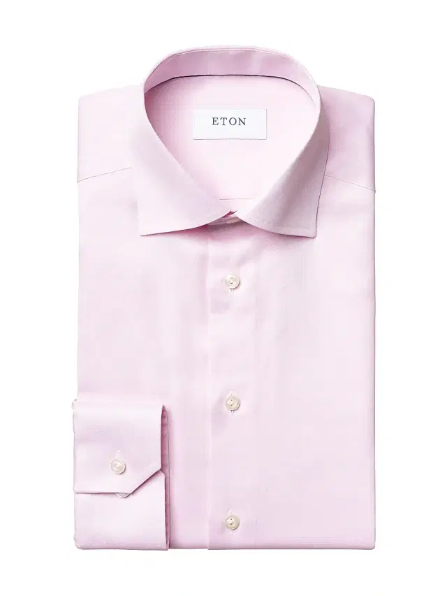 Men's Slim-Fit Twill Dress Shirt - Red