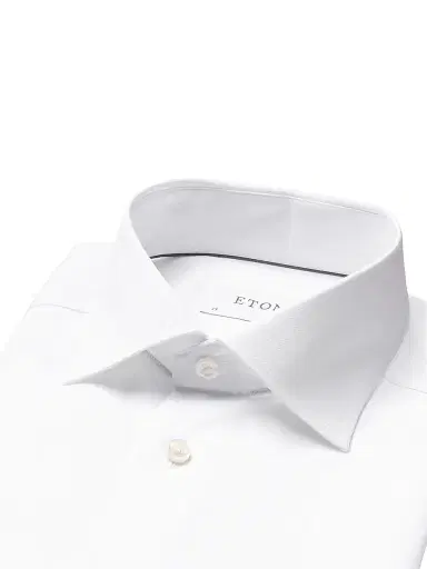 Eton Men's Contemporary-Fit Twill Dress Shirt - White - Size 15 | Thumbnail 5 Eton Men's Contemporary-Fit Twill Dress Shirt - White - Size 15 | Thumbnail 5