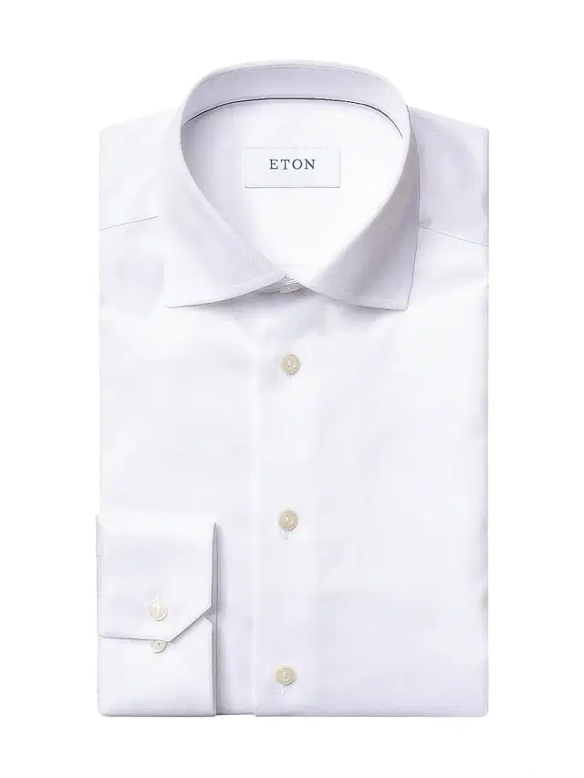 Men's Contemporary-Fit Twill Dress Shirt - White