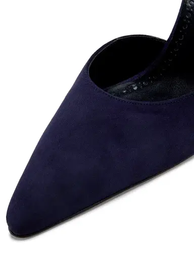 Manolo Blahnik Women's Taylernu Suede D'Orsay Pumps | Thumbnail 6 Manolo Blahnik Women's Taylernu Suede D'Orsay Pumps | Thumbnail 6