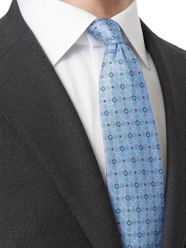 Eton Men's Floral Silk Tie | Thumbnail 2 Eton Men's Floral Silk Tie | Thumbnail 2