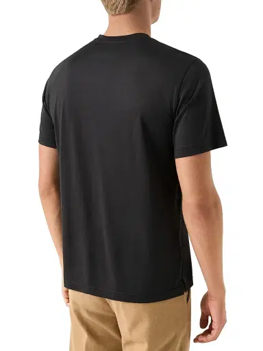 Eton Men's Cotton-Silk Crewneck T-Shirt - Grey | Thumbnail 3