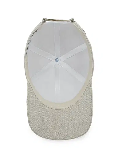 Varsity Headwear Men's Linen Baseball Hat - Hampton Beige Linen | Thumbnail 4 Varsity Headwear Men's Linen Baseball Hat - Hampton Beige Linen | Thumbnail 4