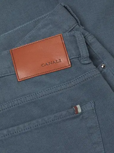 Canali Men's Stretch Modern-Fit Slim Jeans - Blue | Thumbnail 6