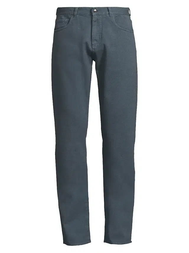 Canali Men's Stretch Modern-Fit Slim Jeans - Blue