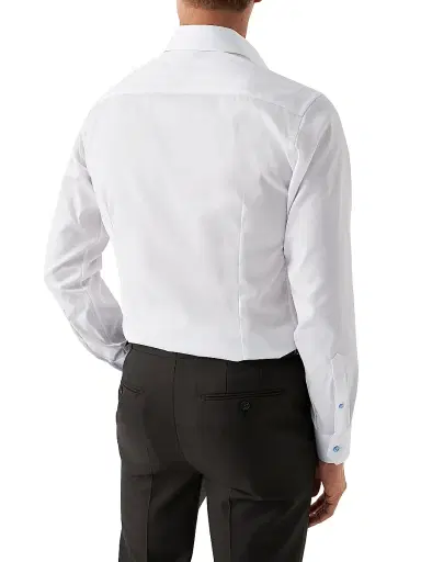 Eton Men's Cotton-Twill Contemporary-Fit Dress Shirt | Thumbnail 4 Eton Men's Cotton-Twill Contemporary-Fit Dress Shirt | Thumbnail 4