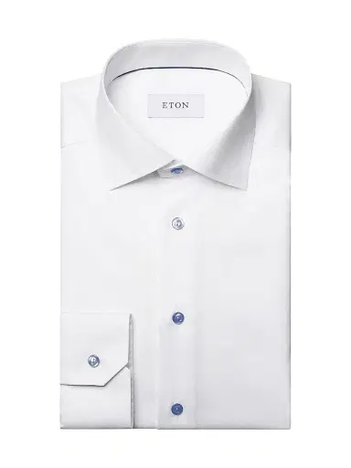 Eton Men's Cotton-Twill Contemporary-Fit Dress Shirt | Thumbnail 1 Eton Men's Cotton-Twill Contemporary-Fit Dress Shirt | Thumbnail 1