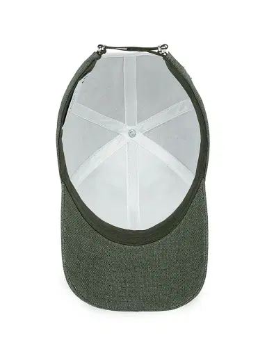 Varsity Headwear Men's Linen Baseball Hat - French Olive Linen | Thumbnail 4