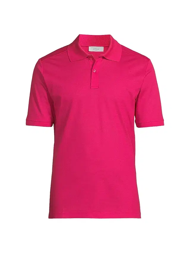 Eton Men's Cotton Piqué Polo Shirt - Red