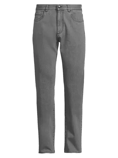 Canali Men's Stretch Modern-Fit Slim Jeans - Grey | Thumbnail 1