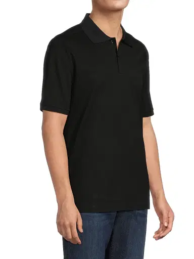Eton Men's Cotton Piqué Polo Shirt - Black - Size XXL | Thumbnail 4