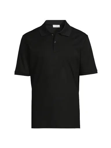 Eton Men's Cotton Piqué Polo Shirt - Black - Size XXL | Thumbnail 1