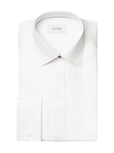 Eton Men's Slim-Fit Striped Cotton Evening Shirt | Thumbnail 1 Eton Men's Slim-Fit Striped Cotton Evening Shirt | Thumbnail 1