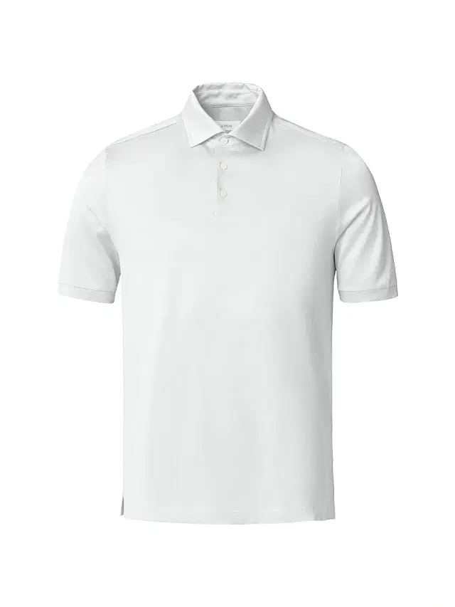 Eton Men's Jaquard Filo Di Scozia Polo Shirt - White