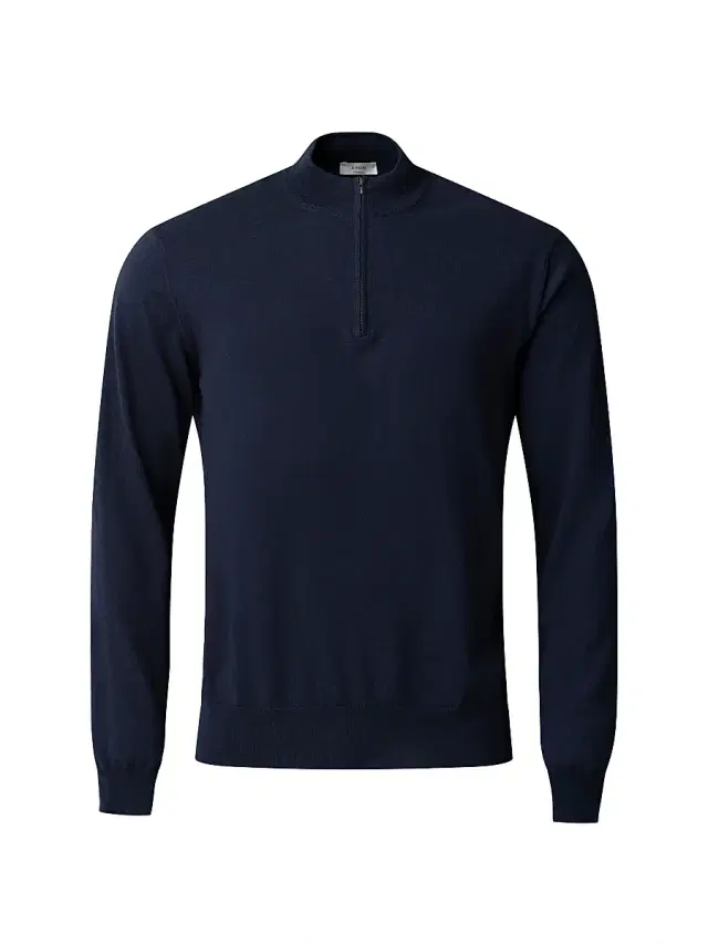 Men's Cotton-Cashmere Fine Weave Quarter-Zip Sweater - Navy