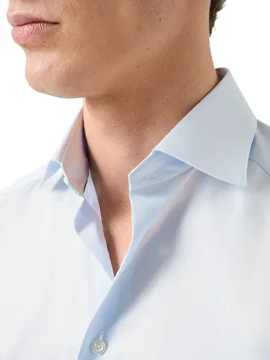 Eton Men's Contemporary-Fit Elevated Twill Dress Shirt - Blue - Size 18 | Thumbnail 5 Eton Men's Contemporary-Fit Elevated Twill Dress Shirt - Blue - Size 18 | Thumbnail 5